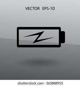 Flat battery low power icon