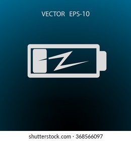 Flat battery low power icon