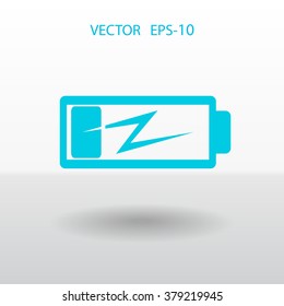 Flat battery low power icon