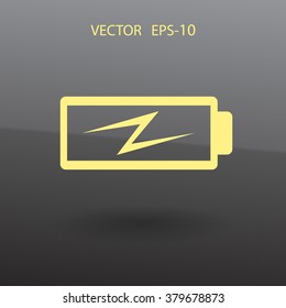 Flat battery low power icon