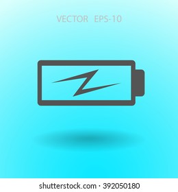 Flat battery low power icon
