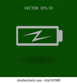 Flat battery low power icon
