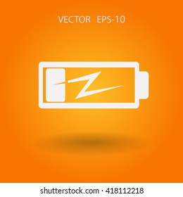 Flat battery low power icon