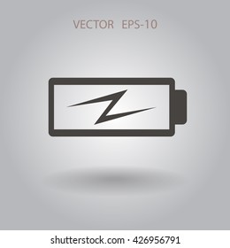 Flat battery low power icon