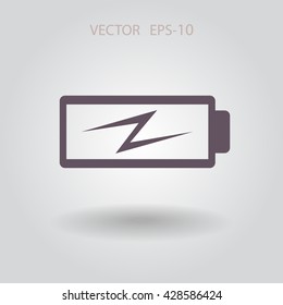 Flat battery low power icon