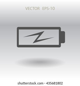 Flat battery low power icon