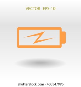 Flat battery low power icon