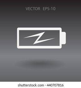 Flat battery low power icon