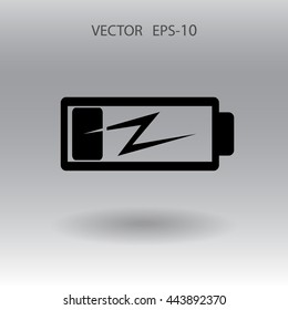 Flat battery low power icon