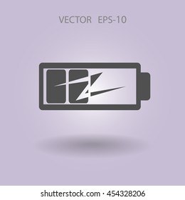 Flat battery low power icon