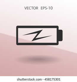 Flat battery low power icon
