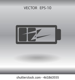 Flat battery low power icon