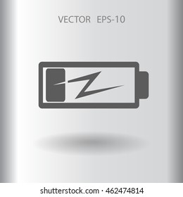 Flat battery low power icon