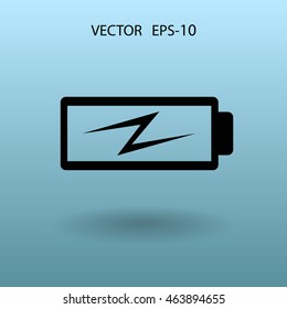Flat battery low power icon