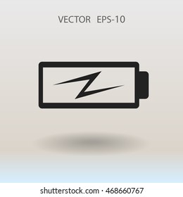 Flat battery low power icon