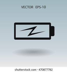 Flat battery low power icon