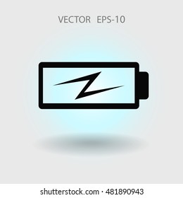 Flat battery low power icon