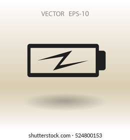 Flat battery low power icon