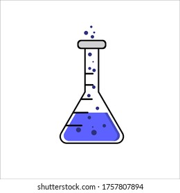 Diseño de vectores químicos para beaker plano