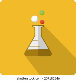 flat beaker icon