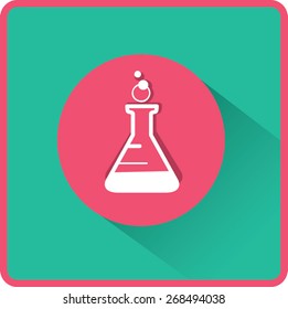 flat beaker icon