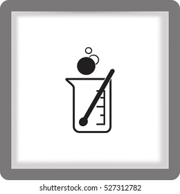 flat beaker icon