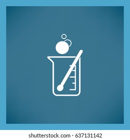 flat beaker icon