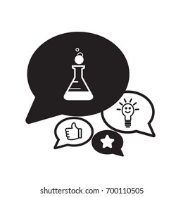 flat beaker icon