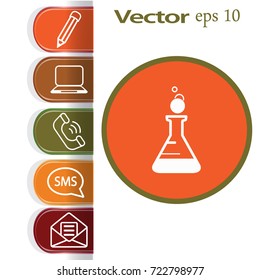 flat beaker icon
