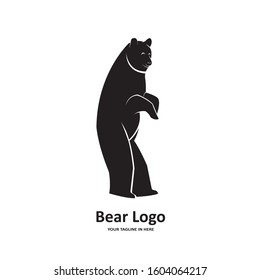 The flat bear logo concept is perfect for business, technology, contractor and housing symbols, health,sport, restaurants, education