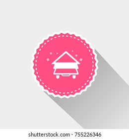 flat Bee house icon
