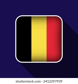Flat Belgium Flag Background Vector Illustration
