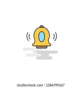 Flat Bell  Icon. Vector