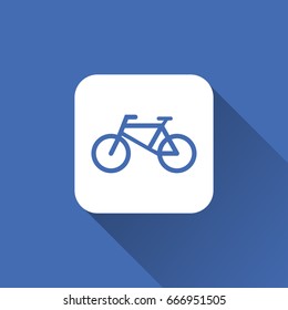 flat bicycle icon