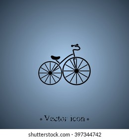 Flat bicycle illustration.