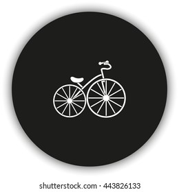 Flat bicycle illustration.