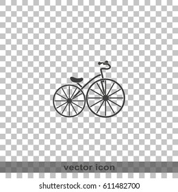 Flat bicycle illustration.