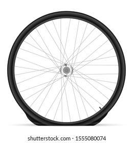 Flat Bike Tire On A White Background. Vector Illustration.