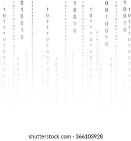 Flat binary code screen listing table cypher