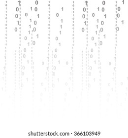 Flat binary code screen listing table cypher
