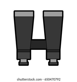 flat binoculars cartoon