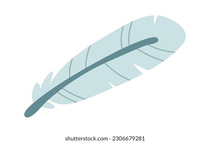 Flat Bird feather Vector Illustration