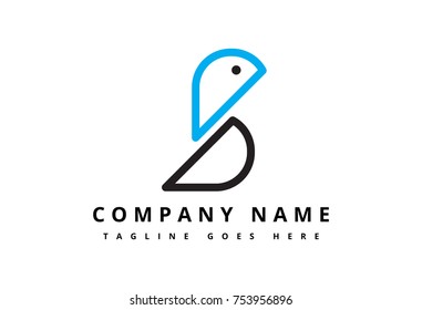 flat bird logo