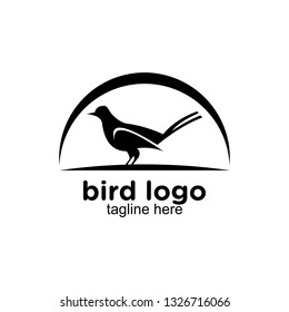 flat bird logo design inspiration, clip art vector