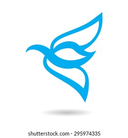 flat bird symbol or sign vector illustration