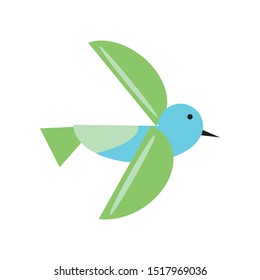 Flat Bird vector design template