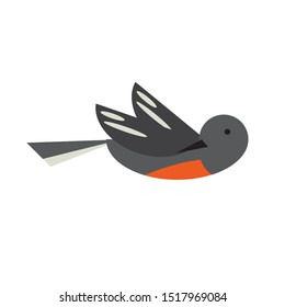 Flat Bird vector design template