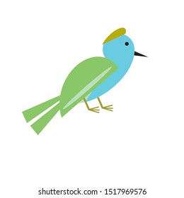 Flat Bird vector design template