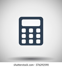 Flat black Calculator icon