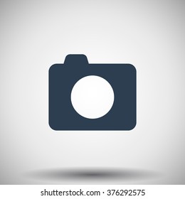 Flat black Camera icon